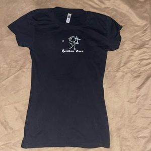 Bella short sleeved large navy blue BASEBALL CHICS TSHIRT